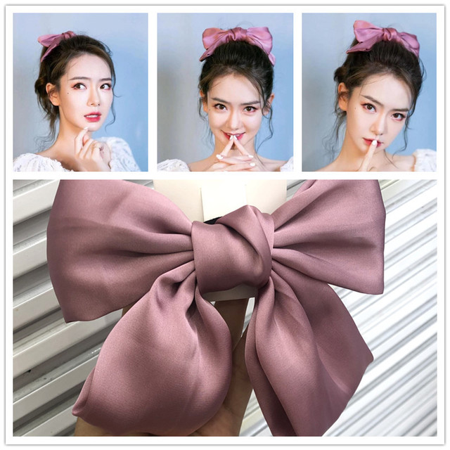 [HCM]No.359 2 ?? Nơ Kẹp Tóc Hàn Quốc Siêu Xinh Siêu Dễ Thương Cột Tóc Cute Vải Lụa ?? AnNa HCM