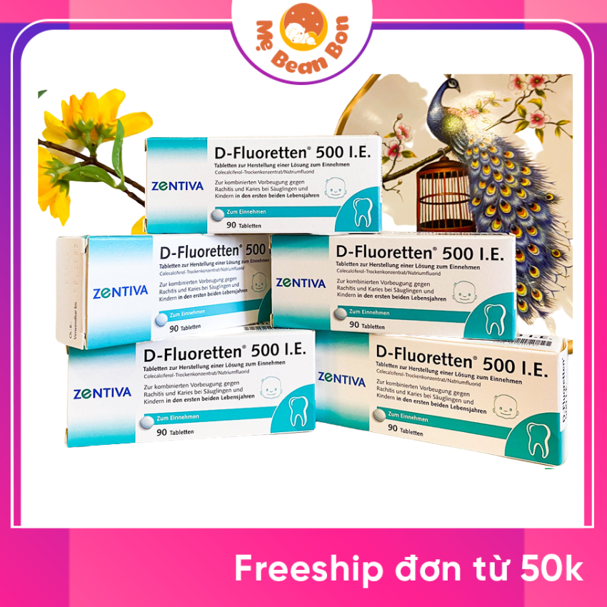 vitamin d fluoretten 500 ie của Đức Cho bé từ sơ sinh tăng hấp thụ canxi phát triển chiều cao hiệu quả