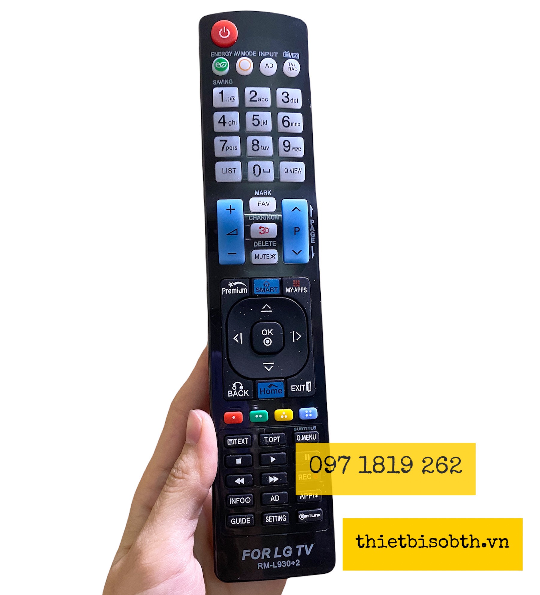 Điều khiển tivi LG, Smart LG 930+ - Remote dùng cho tivi Led, smart tivi LG