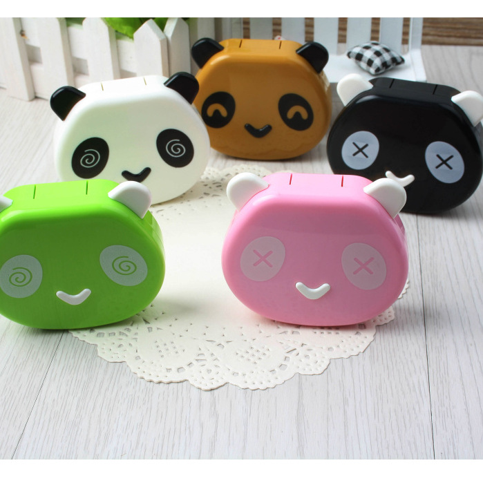 Khay gương đựng lens gấu Panda