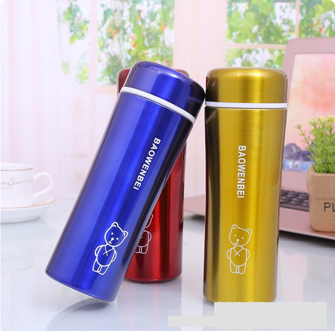 BÌNH NƯỚC GIỮ NHIỆT INOX 02 LỚP GẤU TRÚC 300ml (Nhiều màu) [ Bình đựng nước#bình giữ nhiệt #bình nước học sinh #bình nước Kute ]