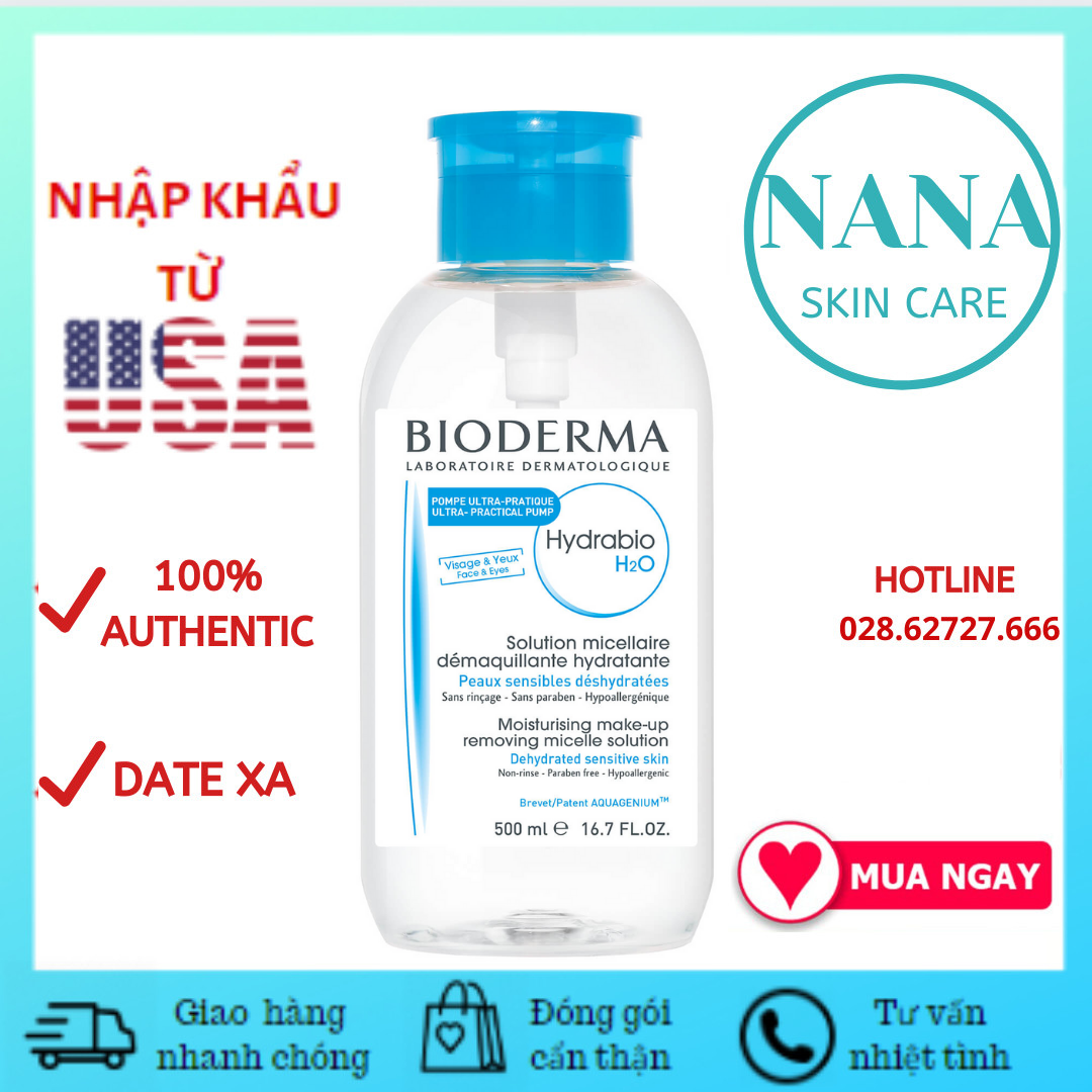 Tẩy Trang Bioderma Hydrabio H2O Pump (500ml)