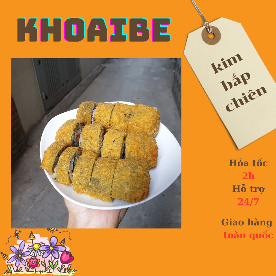 Kimbap Hàn Quốc chiên xù tẩm bột sẵn