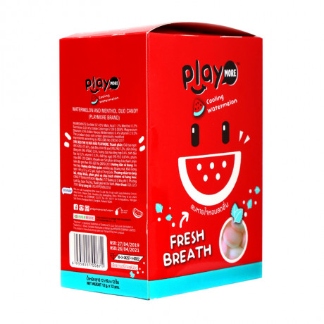 수박캔디/ Kẹo ngậm playmore vị dưa hấu gói 12g