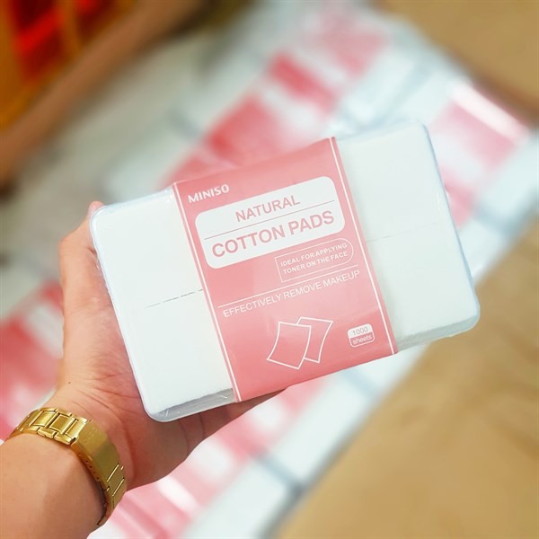 Bông tẩy trang miniso nhật 1000m