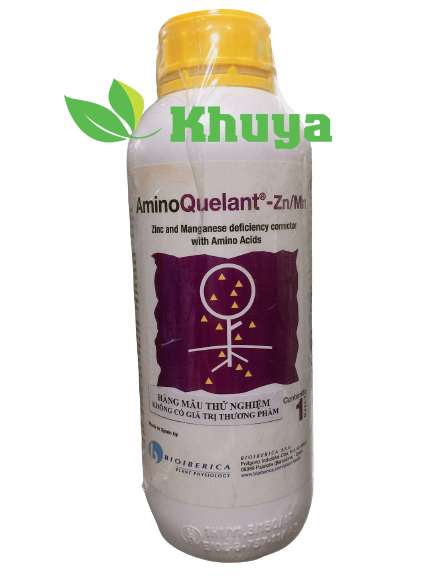 Phân bón lá Growmore AminoQuelant Zn Mn 1 lít cung cấp Kẽm và Mangan