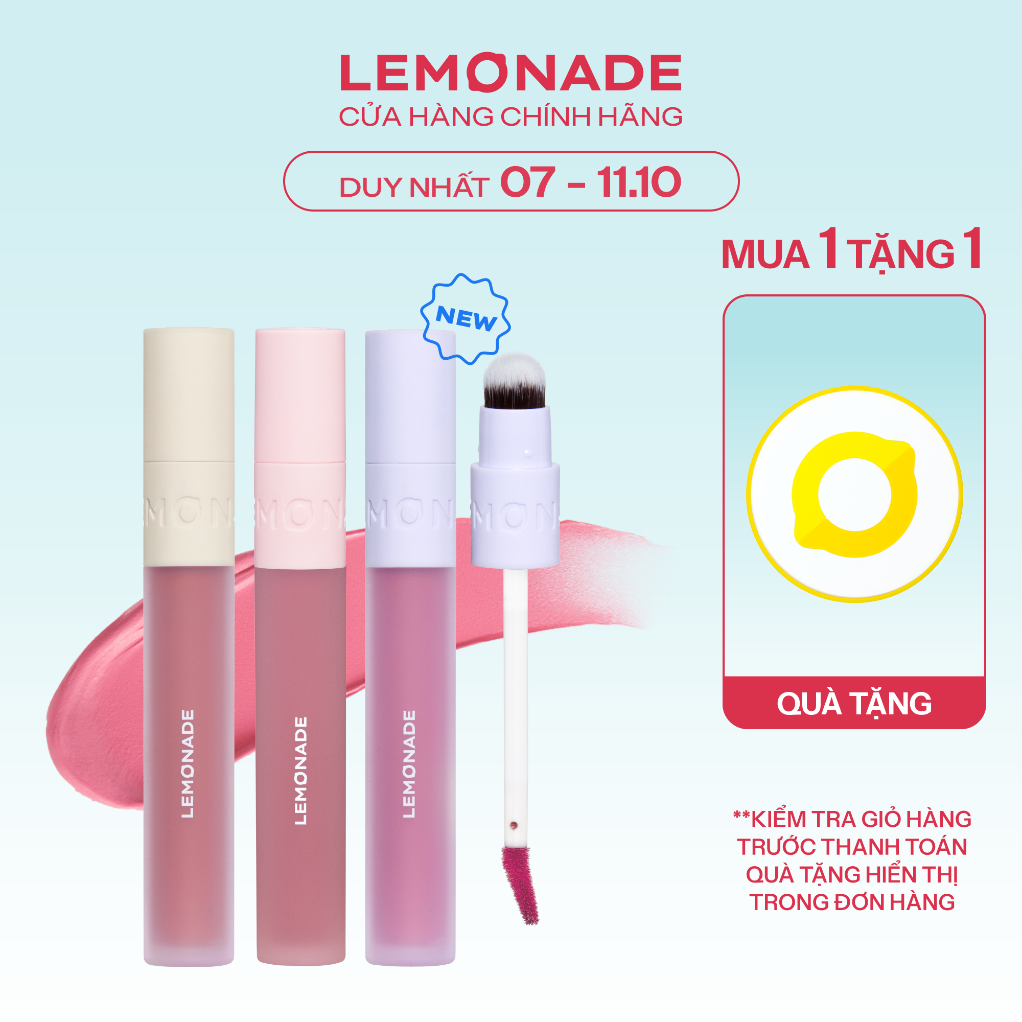 [Voucher] Son kem mịn lì thuần chay Lemonade Perfect Couple Lip 3.5g