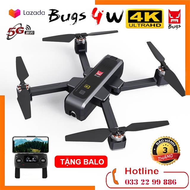[Trả góp 0%][ TẶNG BALO BUGS 4W 4K ] Flycam Mjx Bugs 4W [4K] - Camera 4K - Cảm Biến Bụng - Camera Chỉnh Góc 90 Độ - Bay 22 phút - Có GPS Tự Động Quay Về