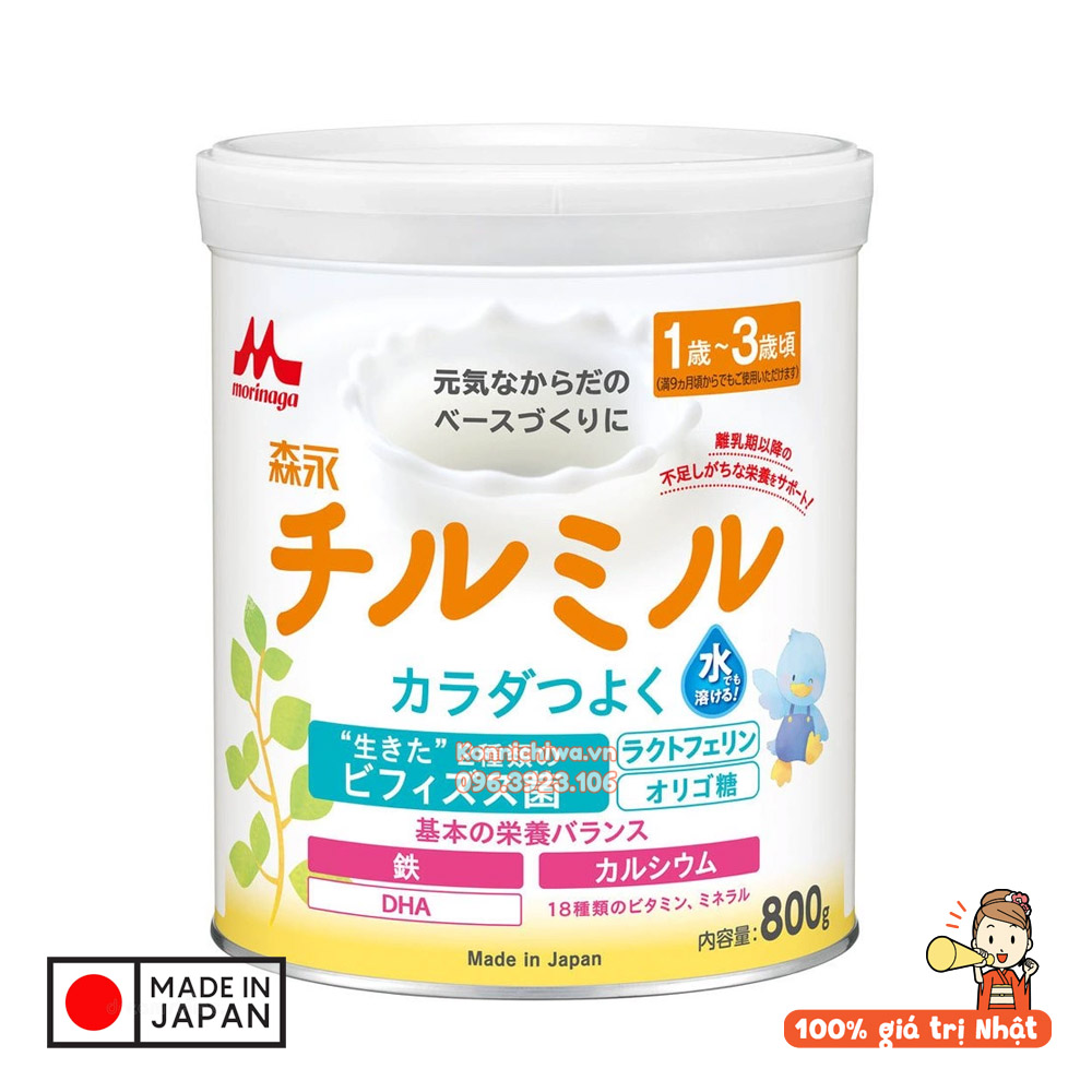 Sữa MORINAGA số 9hàng nội địa Nhật dành cho bé từ 1 đến 3 tuổi