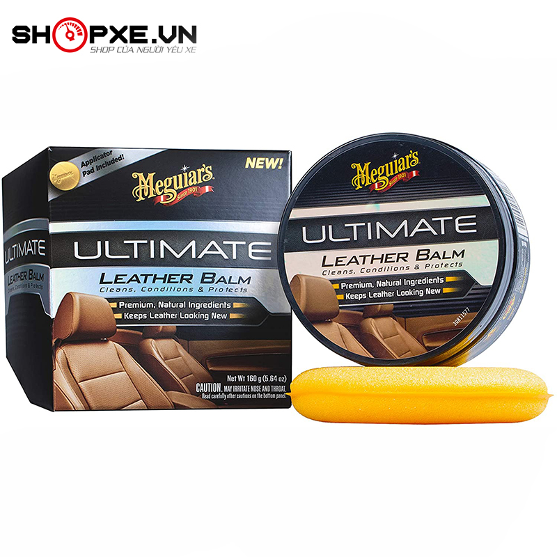 [HCM]Sáp vệ sinh và dưỡng ghế da nội thất ô tô xe hơi - Meguiars Ultimate Leather Balm - G18905 180g