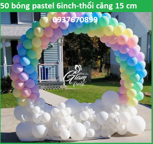 50 bong bóng Pastel 6 inch màu Macaron-Kích thước 12-15 cm sau khi thổi, sinh nhật, trang trí tiệc người lớn, ngày lễ, tạo điểm nhấn hoàn hảo, hấp dẫn, bé chơi, giá rẻ