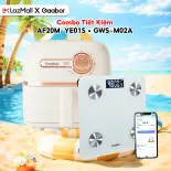 Combo 384 Nồi chiên không dầu 2L AF20M-YE01S và cân điện tử kính cường có kết nối app GWS-M02A - Bảo hành chính hãng 1 đổi 1