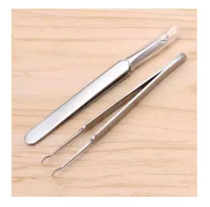 Combo 2 nhíp gắp mụn đầu đen mụn dưới da thông minh