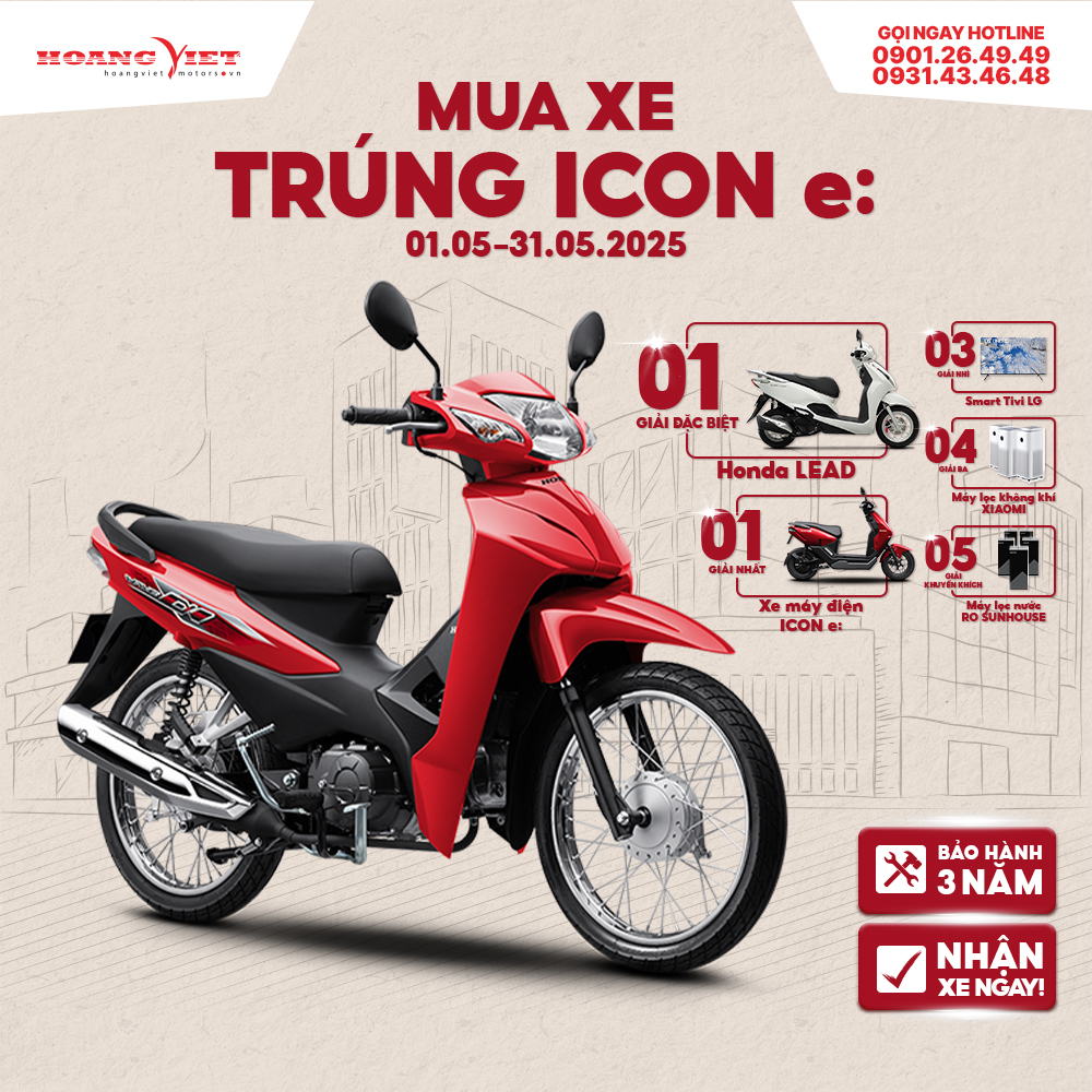 Xe Máy Honda Wave ALPHA 110cc 2024 - Phiên Bản Tiêu Chuẩn
