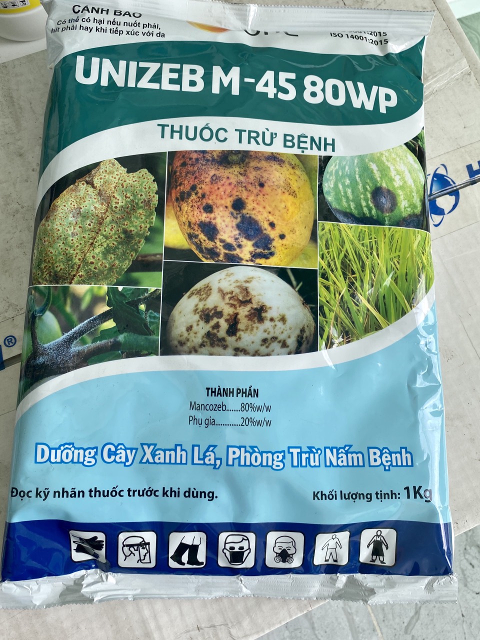 Thuốc Trừ bệnh : UNIZEB M - 45 80WP Vàng  1kg (mancozeb 80%)