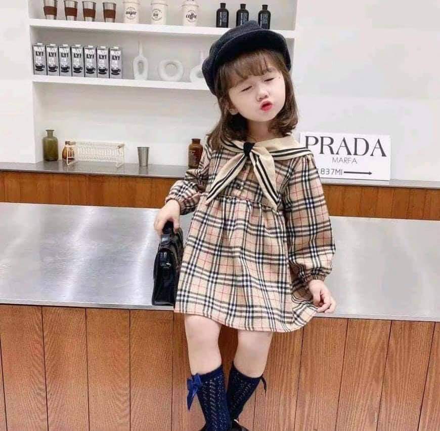 [HCM]Đầm babydoll thủy thủ cực xinh cho bé gái (không kèm nón)