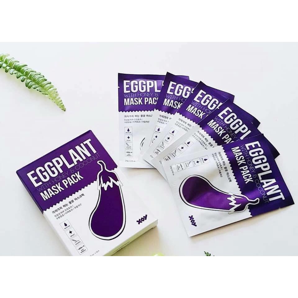 [HCM]MẶT  NẠ CÀ TÍM XOY EGGPLANT WITH HONEY & COCONUT MASK PACK.MẶT  NẠ CÀ TÍM EGGPLANT MẶT  NẠ BÙN 68G MẶT  NẠ EGGPLANT