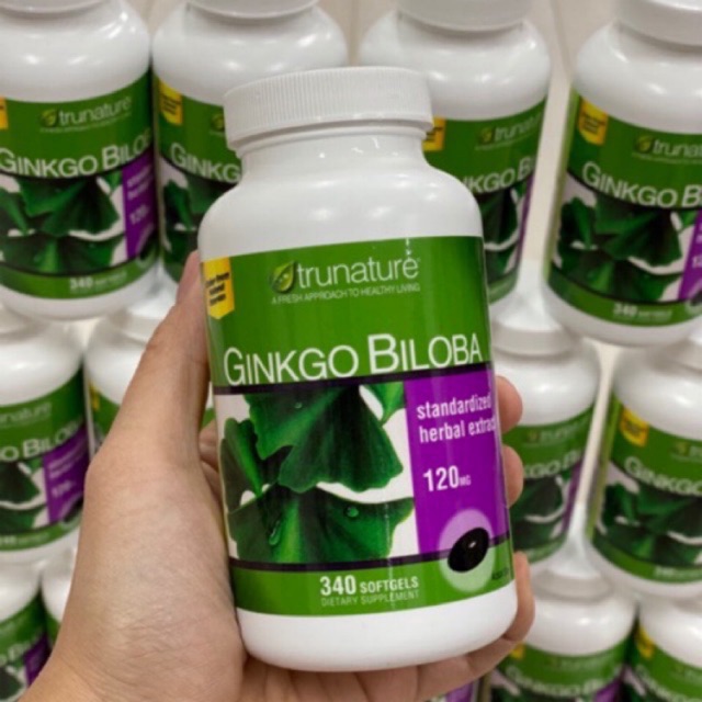 [Mẫu Mới 340 Viên]Viên Uống Bổ Não Ginkgo Biloba Trunature