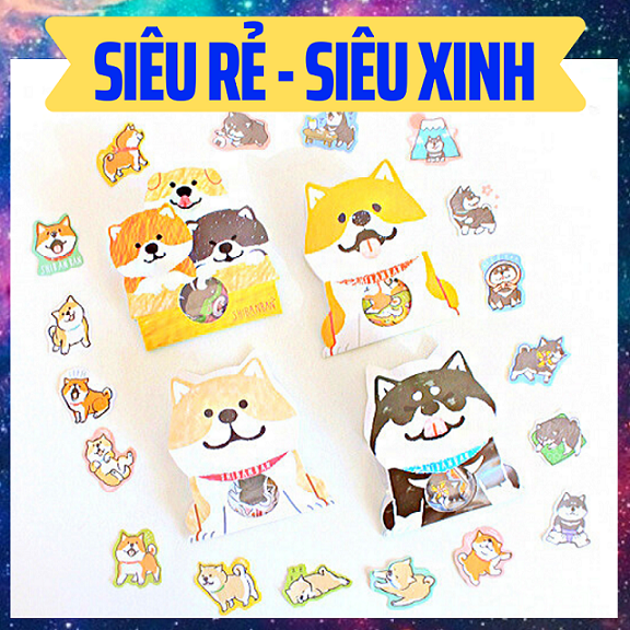 Shiba Sticker - Sticker hình những chú chó siêu dễ thương