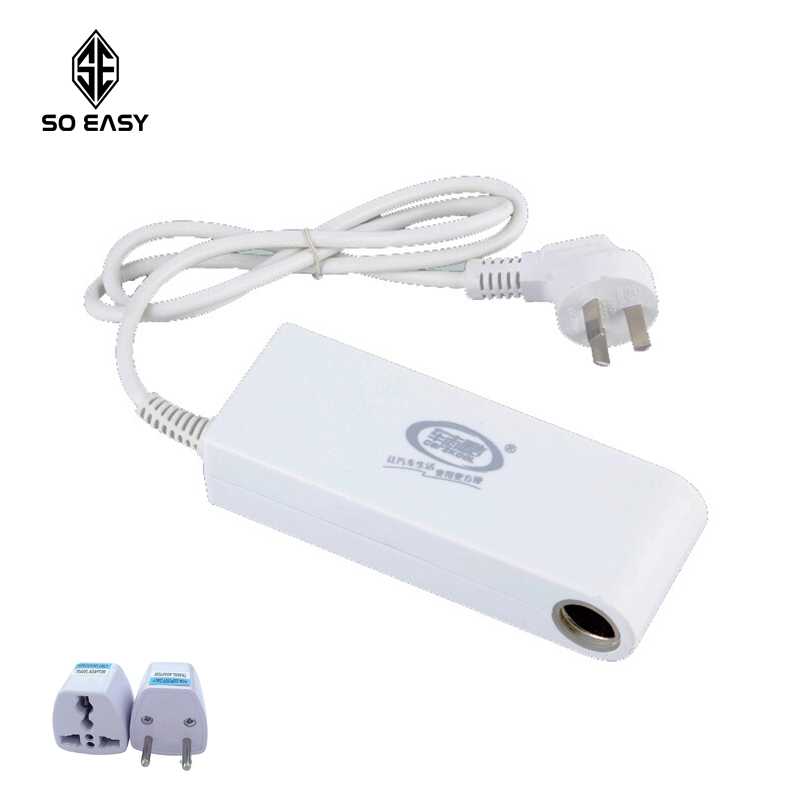 Bộ biến áp, thiết bị đầu chuyển Đổi Nguồn Điện cao cấp 220V - 12v 120W đầu tẩu cắm ô tô, xe hơi và điện gia dụng + tặng kèm chân cắm chuyển 3 chấu và 2 chấu-C055-DCTS (trắng)