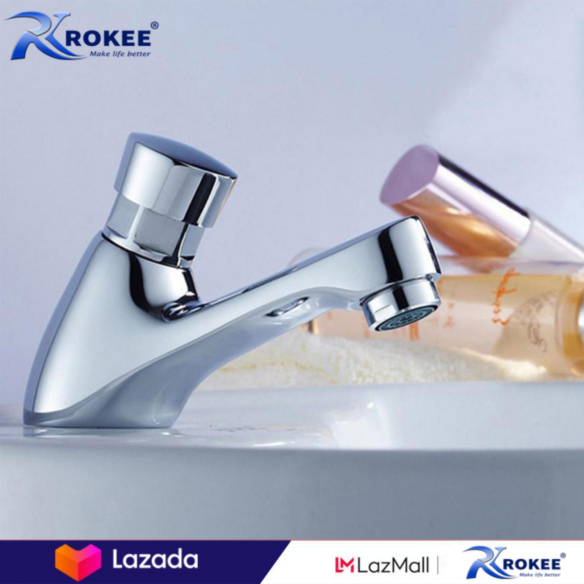 Vòi lavabo lạnh nhấn hơi Rokee DL311