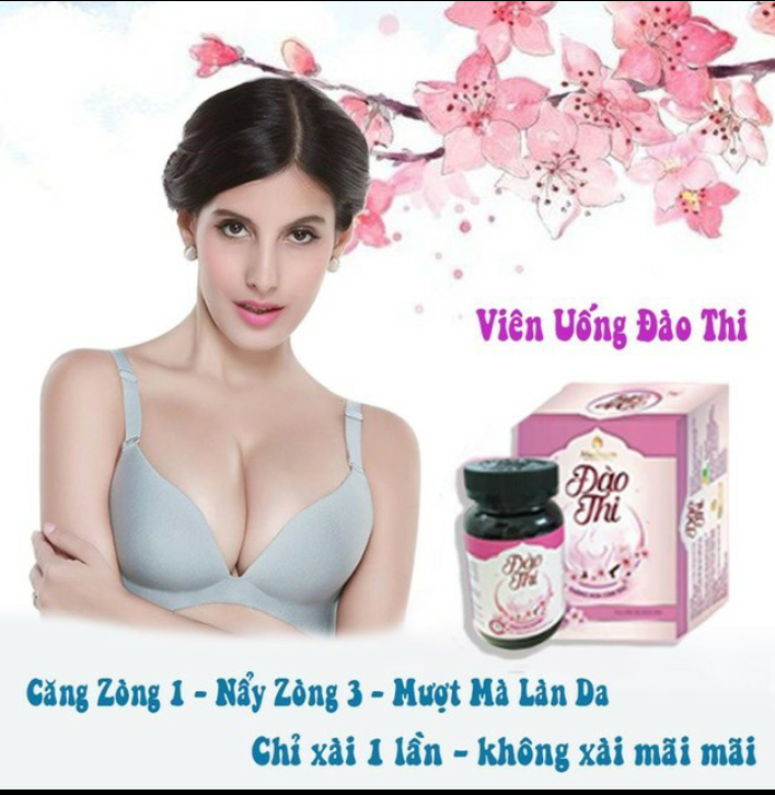 [Chính hãng]Viên Uống Nở Ngực Đào Thi 40 viên - Tăng Kích Thước Vòng Một Săn Chắc, Tự Nhiên