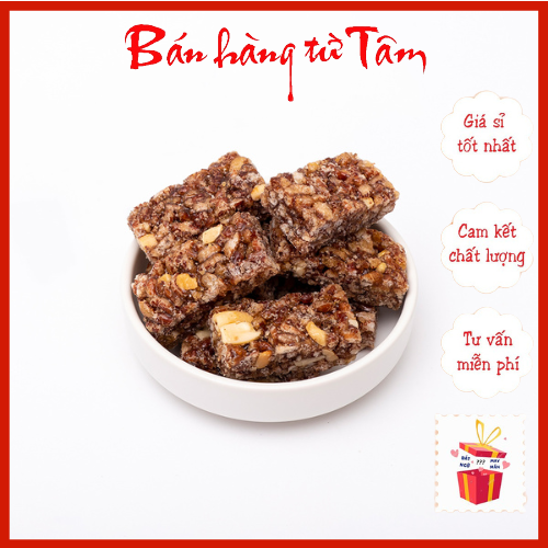 Kẹo gạo lứt giòn thơm ngon truyền thống Vinabisca - Thanh gạo lứt ăn vặt
