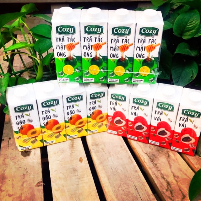 Lóc 4 trà cozy đào/ vải/ tắc