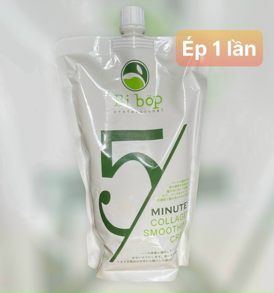 Thuốc duỗi ép tóc bi bop collagen túi 1000ml
