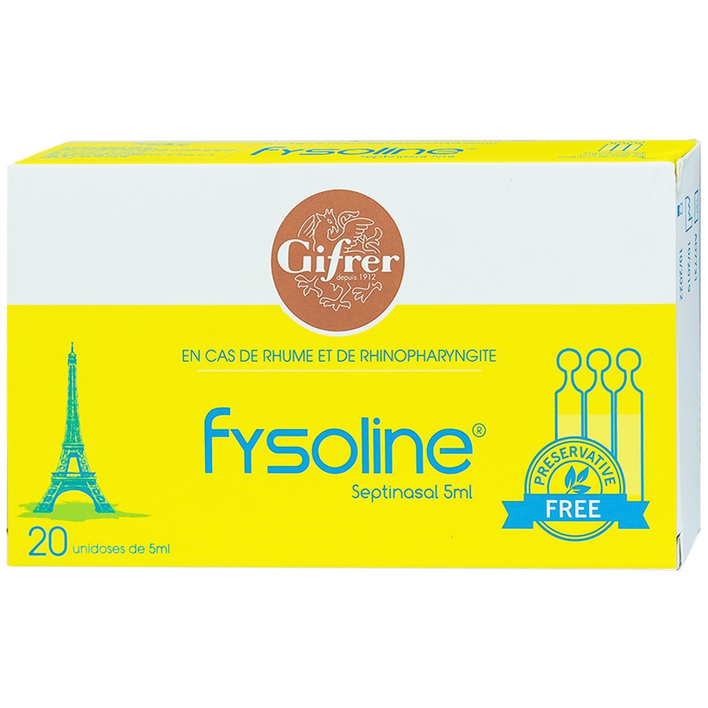 Dung dịch fysoline gifrer - vệ sinh mắt, mũi bé