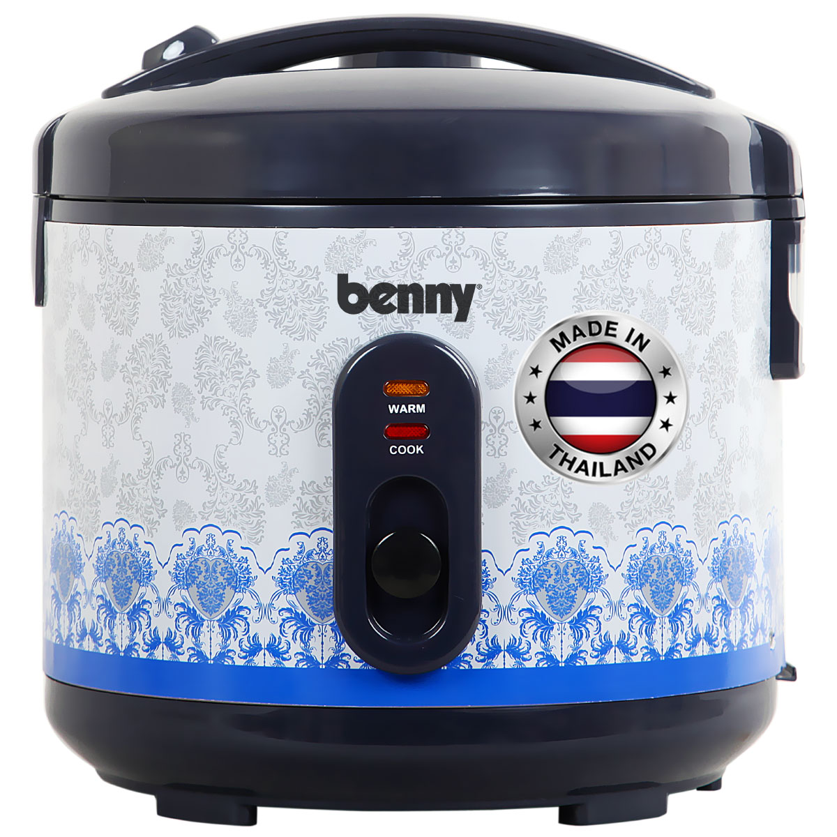 - nồi cơm điện benny br-mvn187, silver violet, 1.8 lít, 700w