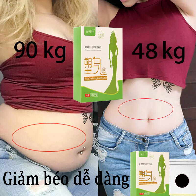 Miếng dán giảm cân, miếng dán detox Miếng dán bụng,30pcs Miếng dán giảm cân nhanh chóng. Miếng dán giảm béo giảm béo bụng giảm béo tiêu mỡ, loại bỏ dầu mỡ, thon gọn eo thon bụng giảm béo bụng