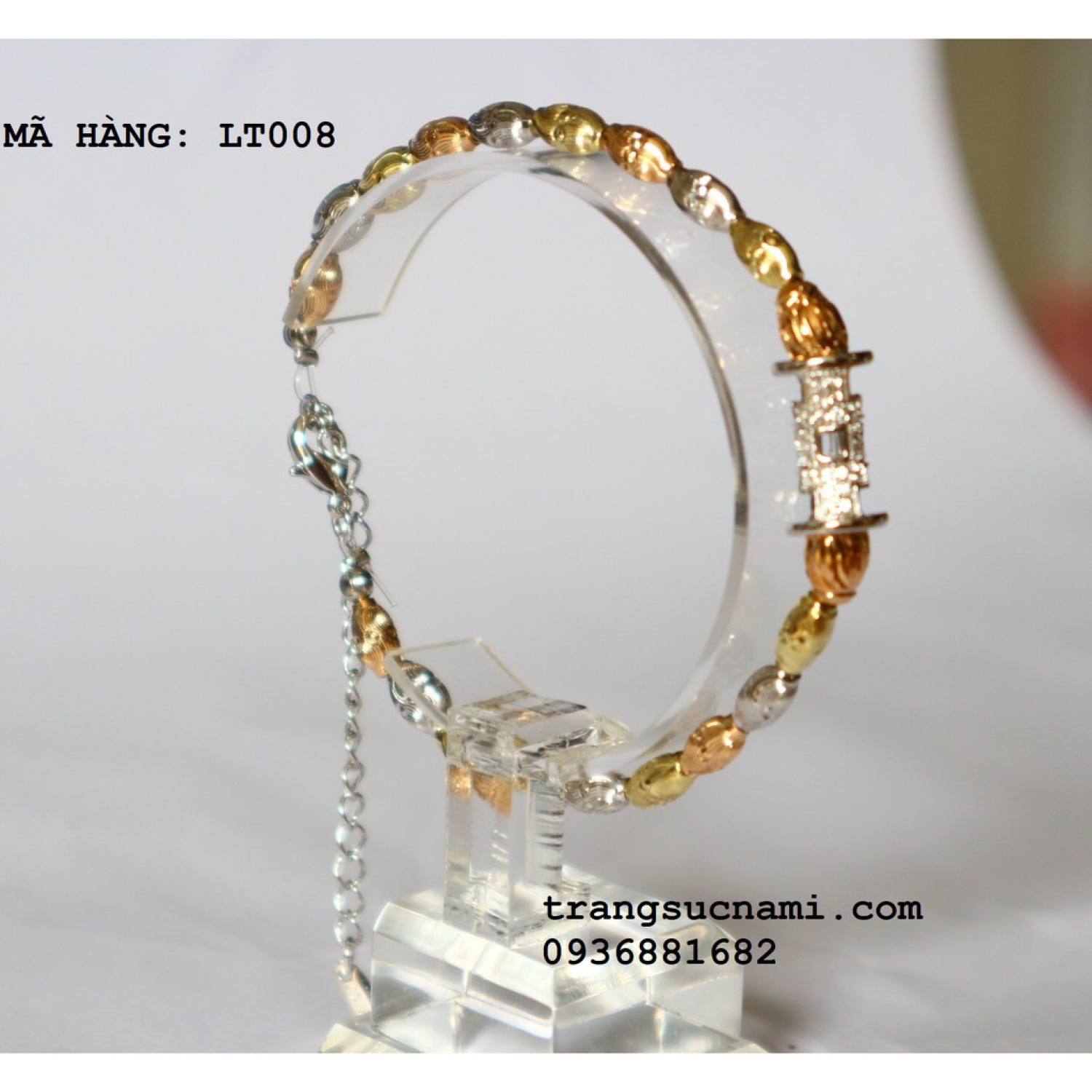 VÒNG TAY ĐÍNH HẠT CHARM LT008