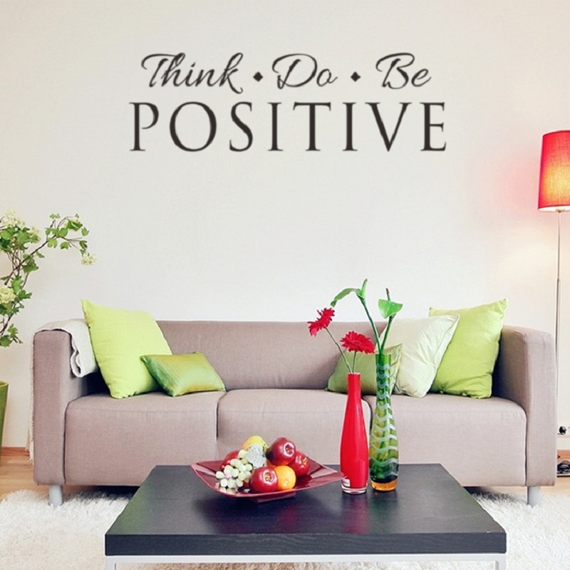 [HCM]Decal dán tường chữ truyền động lực ý nghĩa THINK POSITIVE - DO POSITIVE- BE POSITIVE