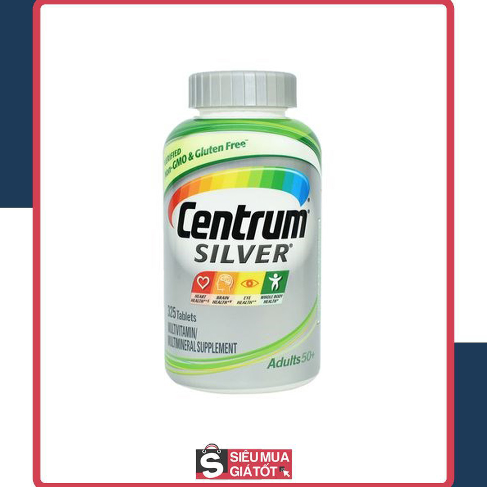 VIÊN UỐNG CENTRUM SILVER ADULT 50+ 325 VIÊN MỸ