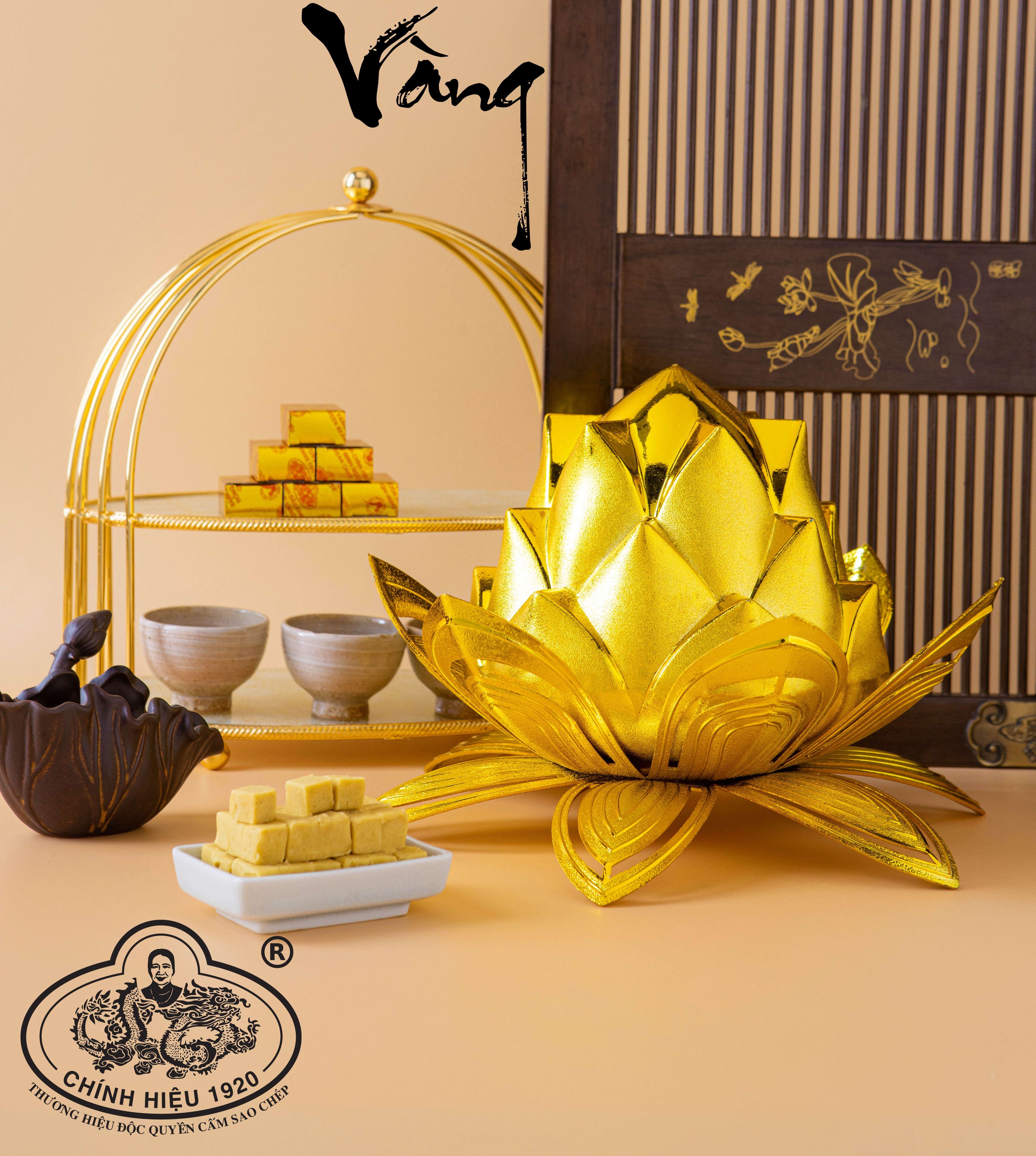 Bánh đậu xanh rồng vàng minh ngọc hoa sen