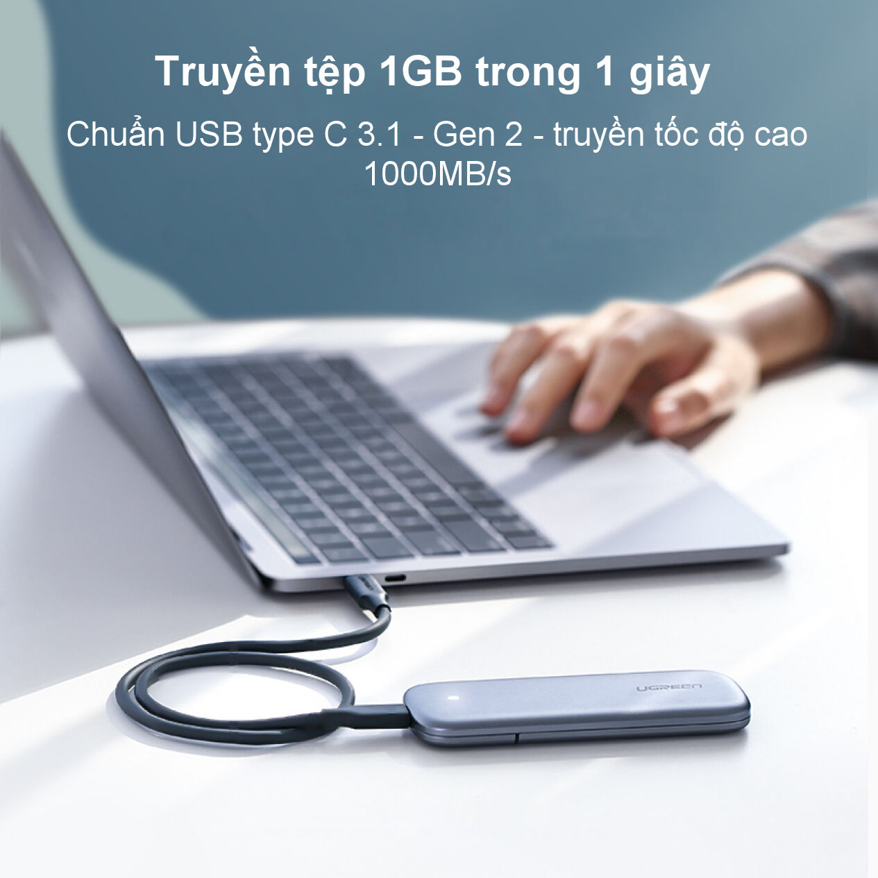 Cáp sạc nhanh 2 đầu USB type C 3.1 hỗ trợ PD100W, dòng 5A, tốc độ truyền dữ liệu 10Gpbs, độ phân giải 4K 60HZ Video Output dài 1m UGREEN US266 50232 Cáp sạc nhanh 2 đầu USB type C 3.1 hỗ trợ PD100W, dòng 5A, tốc độ truyền dữ liệu 10Gpbs, độ phân giải 4K 60HZ Video Output dài 1m UGREEN US266 50232