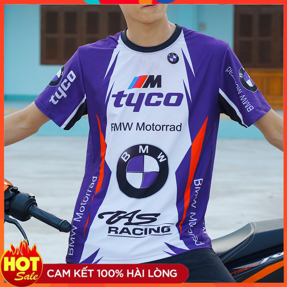 Áo Thun Xe Máy Mực chuẩn không lem vải dày dặn co dãn ⚡ FREESHIP ⚡