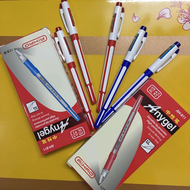 Combo hộp 12 Bút Nước AIHAO- Bút Dọc Dưa AH811