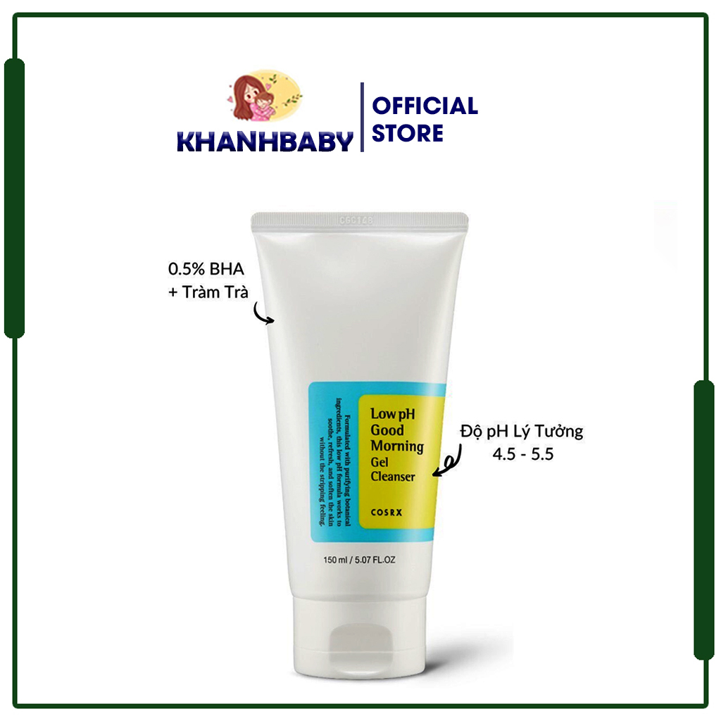 Sữa rửa mặt cosrx tạo bọt dịu nhẹ gel rửa mặt dành cho da mụn ẩn, da nhạy cảm 150ml