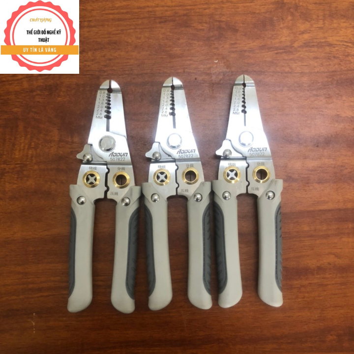 Kìm Cắt dây điện, tuốt sợi đa năng 9 trong 1 cao cấp