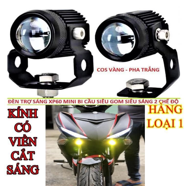 Đèn trợ sáng mini 2 màu cost vàng pha trắng chống nước bảo hành 6 tháng