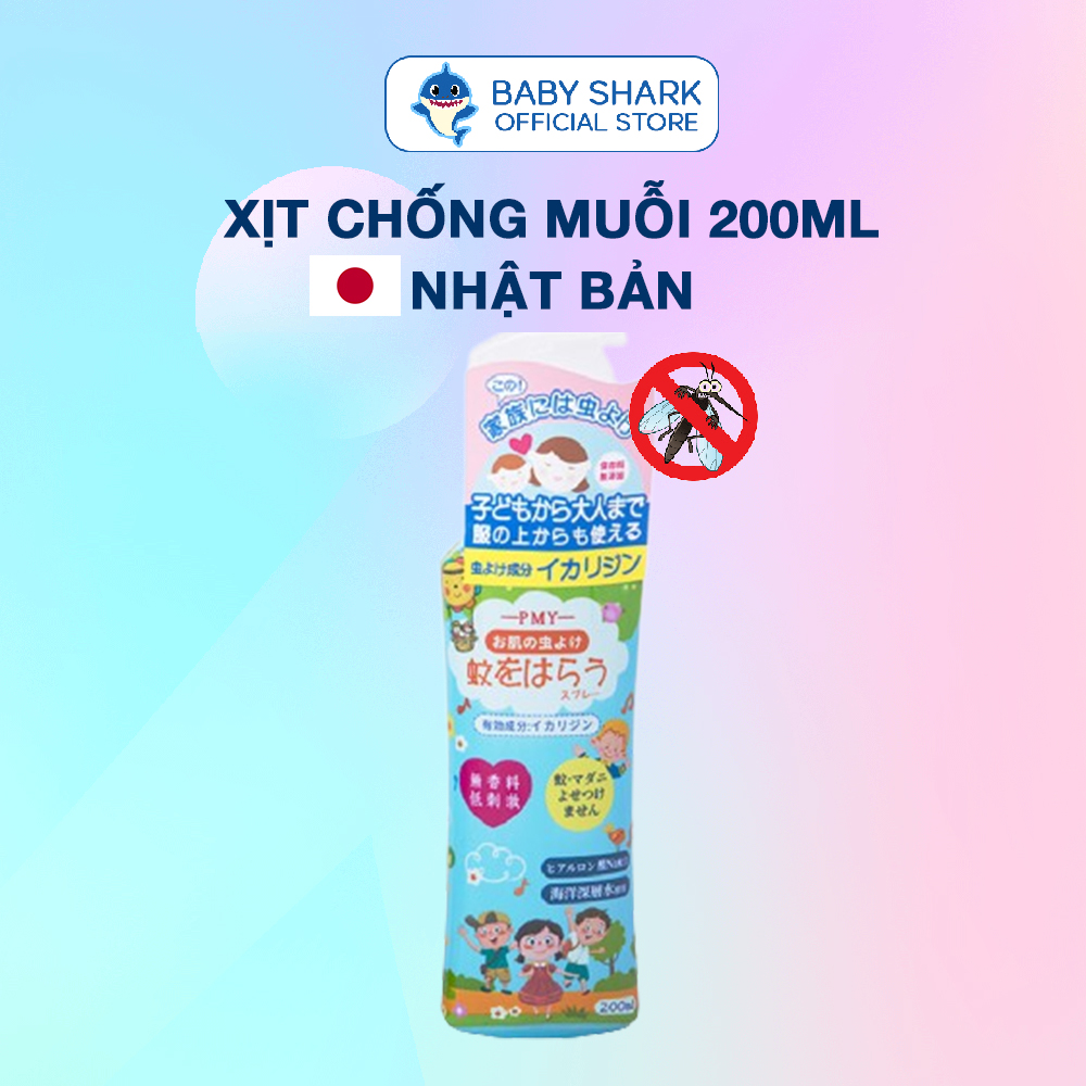 Xịt chống muỗi và côn trùng cho bé PMY Nội địa Nhật Bản 200ml xịt muỗi cho bé xịt muỗi xịt đuổi muỗi