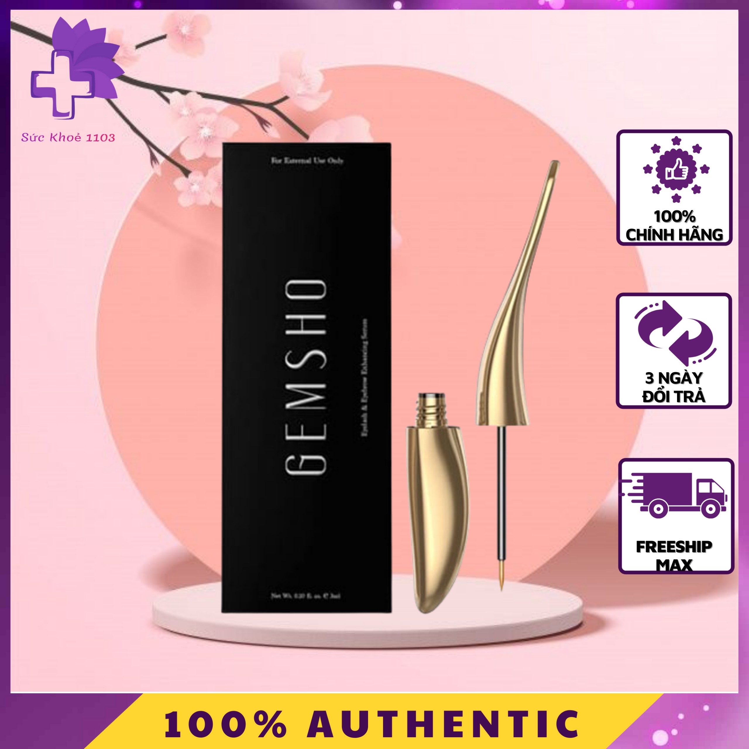 Serum dưỡng mi gemsho chưa bao giờ hết hot - sản phẩm chính hãng