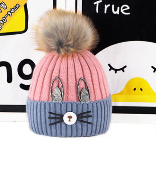 Mũ len trẻ em mèo ria mép từ 2 đến 8 tuổi