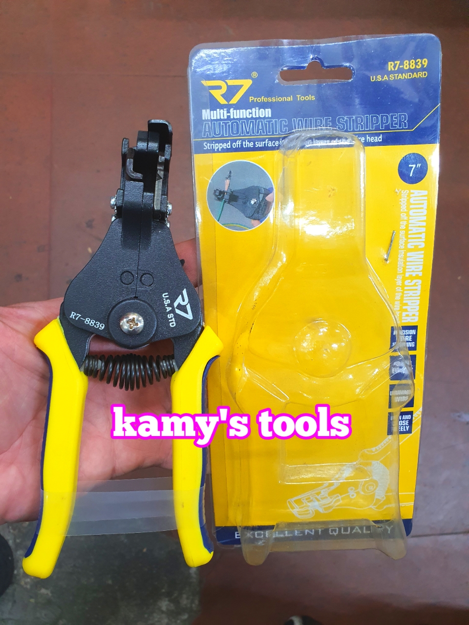 Kìm tuốt dây điện tự động r7 model r7-8839 0.5-3.2mm
