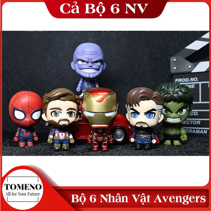 ( Bảo hành 12 tháng ) Bộ mô hình đồ chơi 6 nhân vật siêu anh hùng Avengers CosBaby Siêu Đẹp - Đồ chơi mô hình cực đẹp thiết kế trang trí