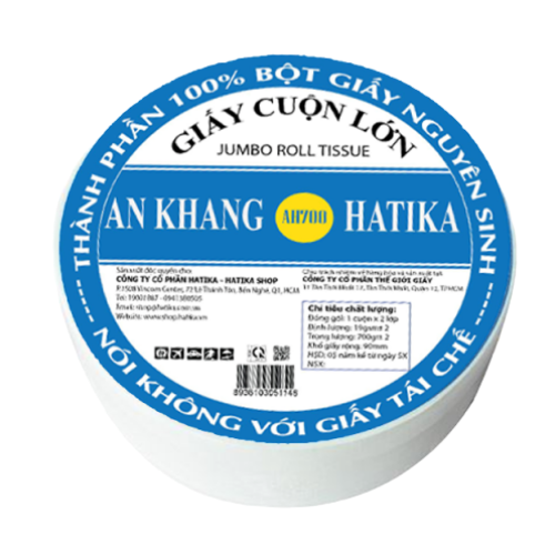 Giấy vệ sinh cuộn lớn 700 gram AN KHANG HATIKA MAX 240
