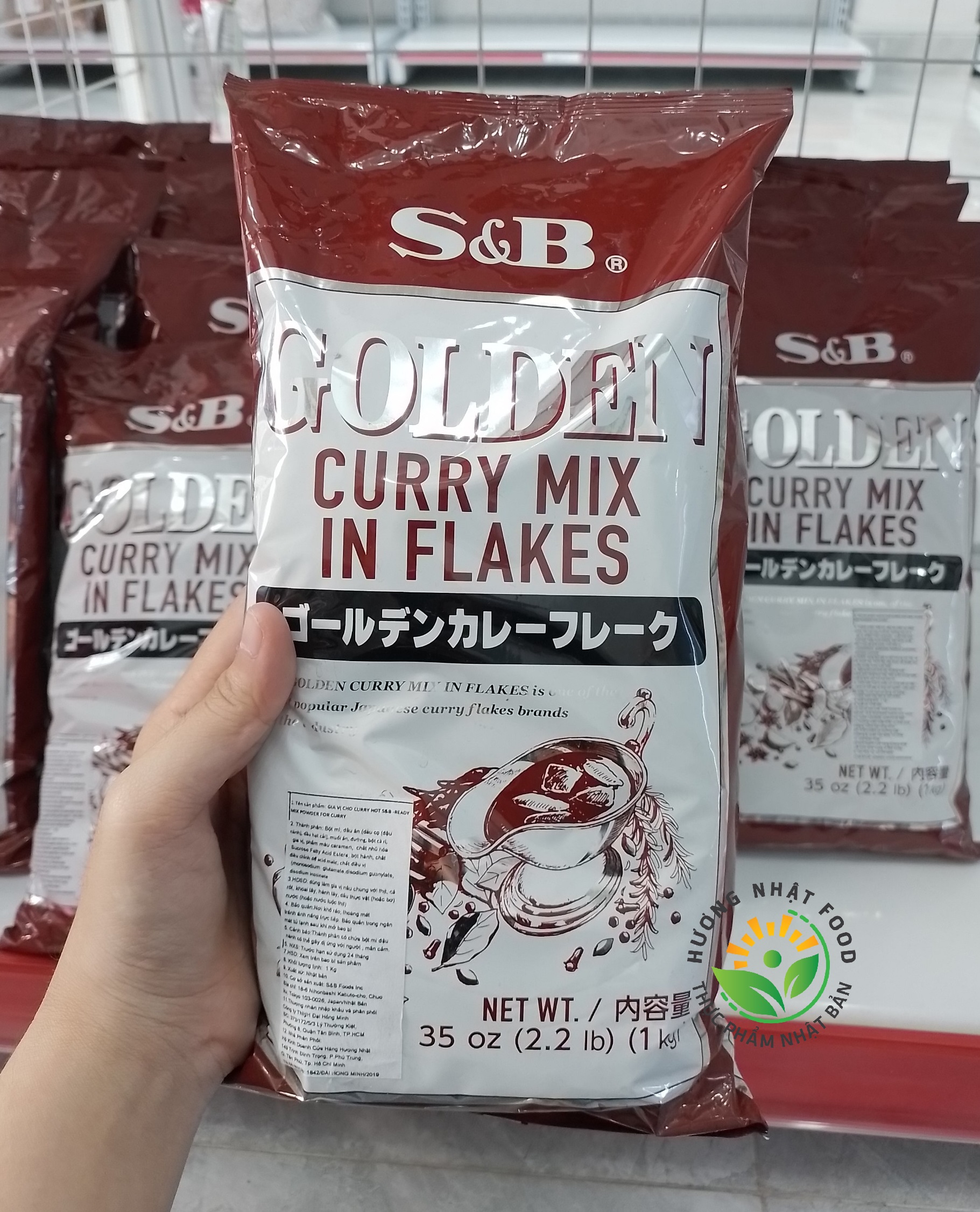 Cà ri golden curry nhật bản 1kg - cấp độ cay 3