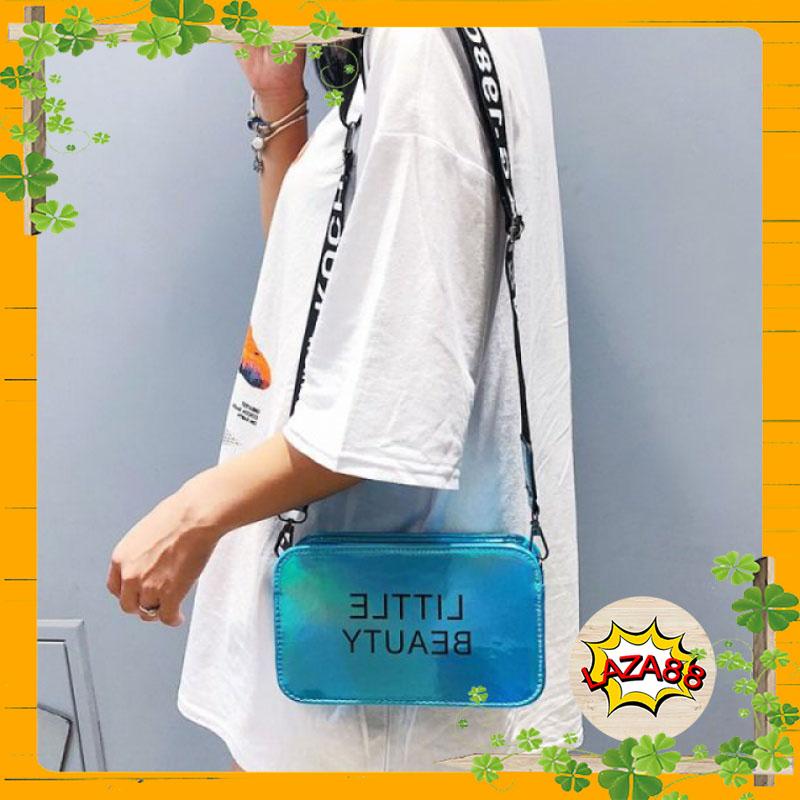 Túi hộp da bóng little beauty quai chữ cá tính ms 5643 - laza88